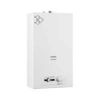 Колонка газова димохідна  KWH-G-0410/п'єзорозпал/10 л/хв/WHITE (KR5663)